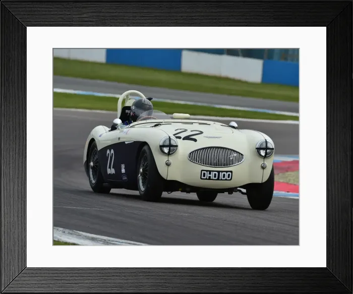 Framed Print : CM19 0362 Karsten Le Blanc, Austin Healey 100S