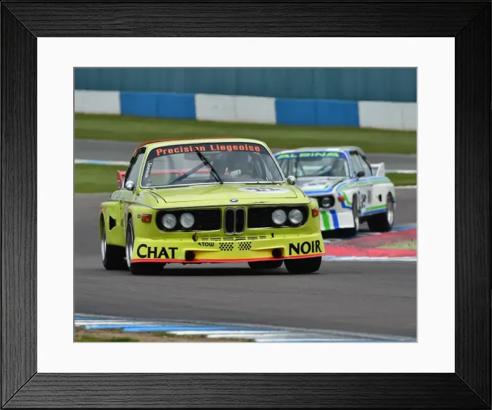 Framed Print : CM18 9382 Dominik Roschmann, BMW 3 litre CSL Framed Print : CM18 9382 Dominik Roschmann, BMW 3 litre CSL