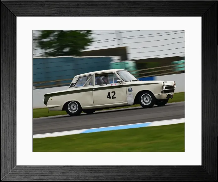 Framed Print : CM19 0759 John Spiers, Ford Lotus Cortina Mk1 Framed Print : CM19 0759 John Spiers, Ford Lotus Cortina Mk1