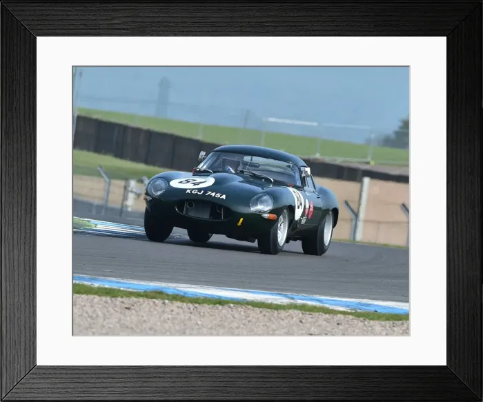Framed Print : CM18 9571 Andrew Keith-Lucas, Read Gomm, Jaguar E-Type