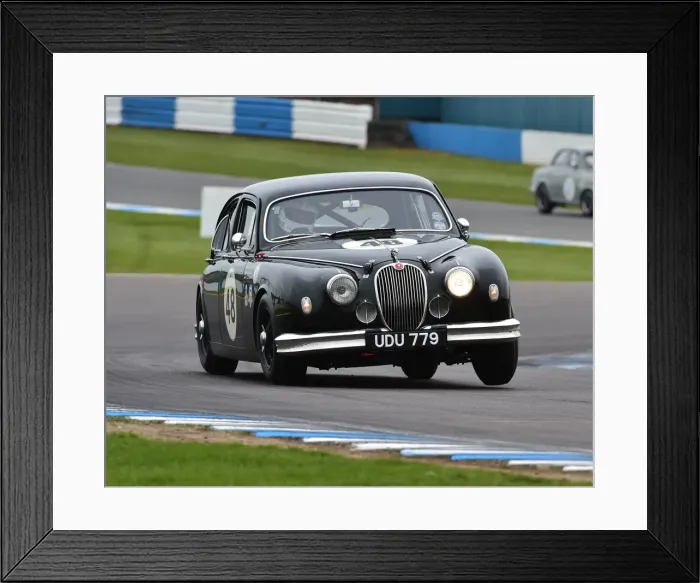 Framed Print : CM18 9242 Richard Butterfield, Peter Dorlin, Jaguar Mk1