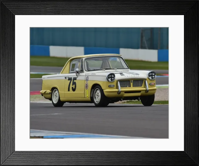 Framed Print : CM18 9229 Julian Grindall, Darryl Davis, Triumph Herald Coupe Framed Print : CM18 9229 Julian Grindall, Darryl Davis, Triumph Herald Coupe