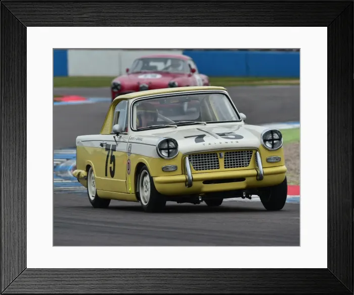 Framed Print : CM18 9093 Julian Grindall, Darryl Davis, Triumph Herald Coupe Framed Print : CM18 9093 Julian Grindall, Darryl Davis, Triumph Herald Coupe