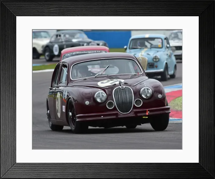 Framed Print : CM18 9082 Les Ely, Jaguar Mk1 Framed Print : CM18 9082 Les Ely, Jaguar Mk1