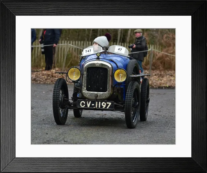 Framed Print : CM22 2885 Gary Clare, Miss Abby Oliver, Austin Seven Special