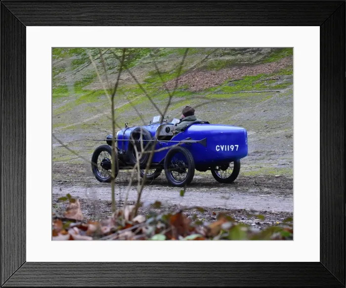 Framed Print : CM22 2872 Gary Clare, Miss Abby Oliver, Austin Seven Special