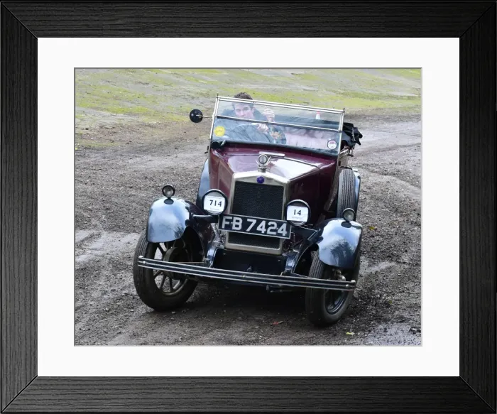 Framed Print : CM22 2965 Paul Hoskins, Harry Hoskins, Morris Cowley