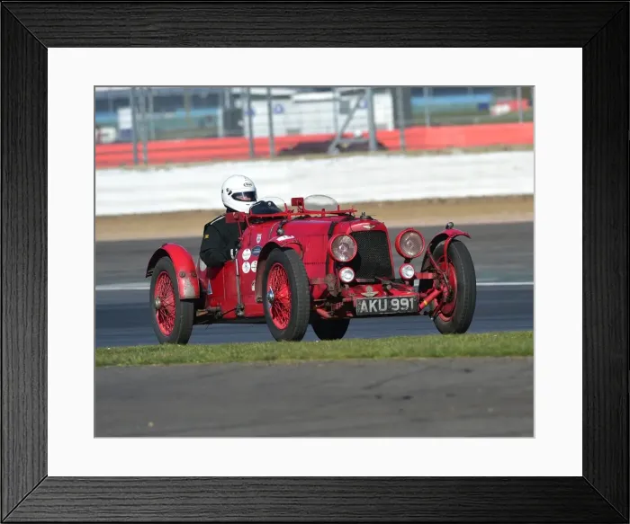 Framed Print : CM22 3753 Edward Bradley, Aston Martin Ulster