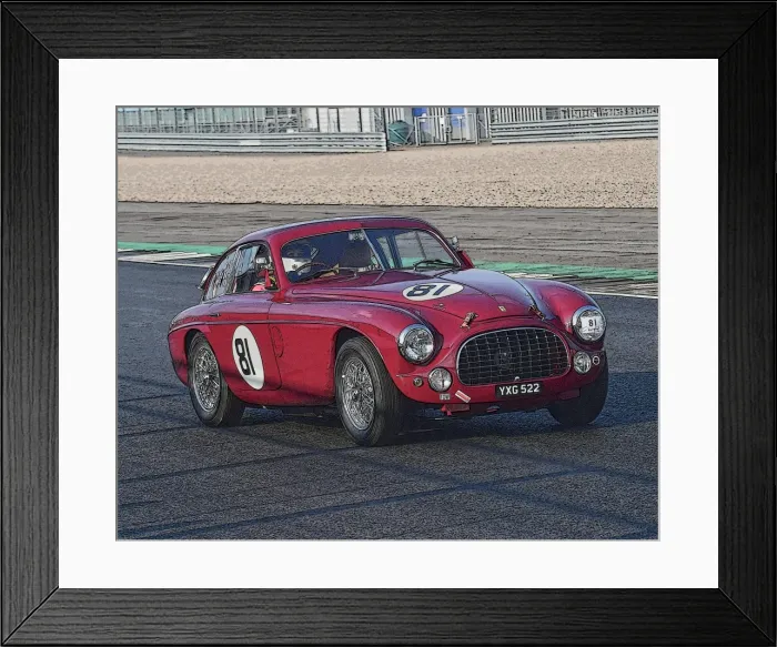 Framed Print : CM22 3563 Mrs Margaret Diffey, Ferrari 212 Framed Print : CM22 3563 Mrs Margaret Diffey, Ferrari 212