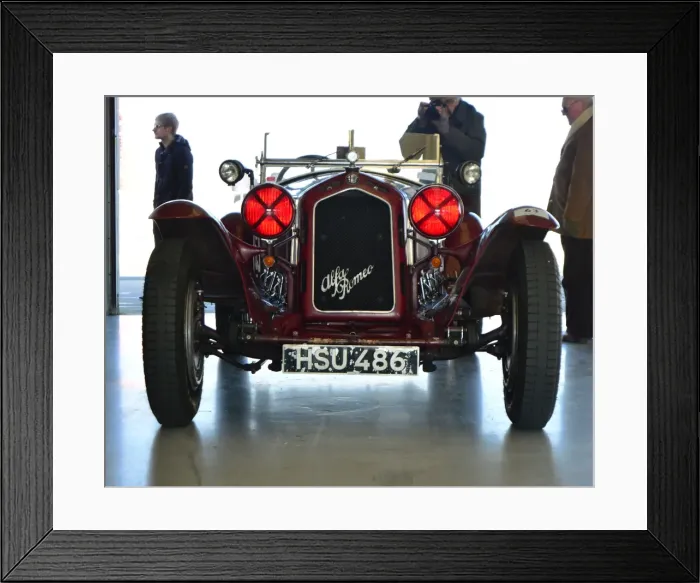 Framed Print : CJ7 1276 Dan Ghose, Alfa Romeo 8C