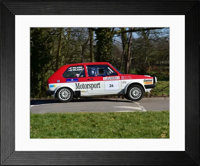Framed Print : CM22 4894 Nick Wilkins, Derek Wilkins, Volkswagen Golf Framed Print : CM22 4894 Nick Wilkins, Derek Wilkins, Volkswagen Golf
