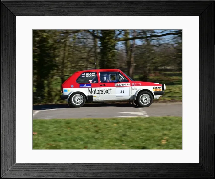 Framed Print : CM22 4916 Nick Wilkins, Derek Wilkins, Volkswagen Golf Framed Print : CM22 4916 Nick Wilkins, Derek Wilkins, Volkswagen Golf
