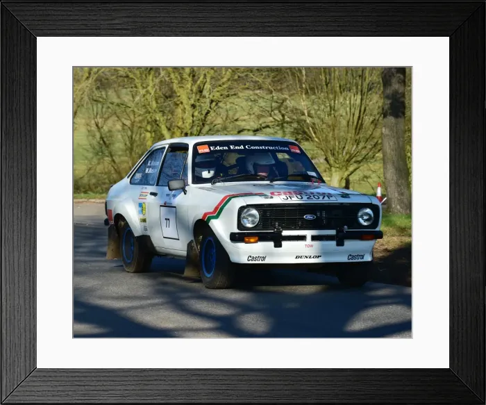 Framed Print : CM22 5240 Russ Mason, Ford Escort Mk2 Framed Print : CM22 5240 Russ Mason, Ford Escort Mk2
