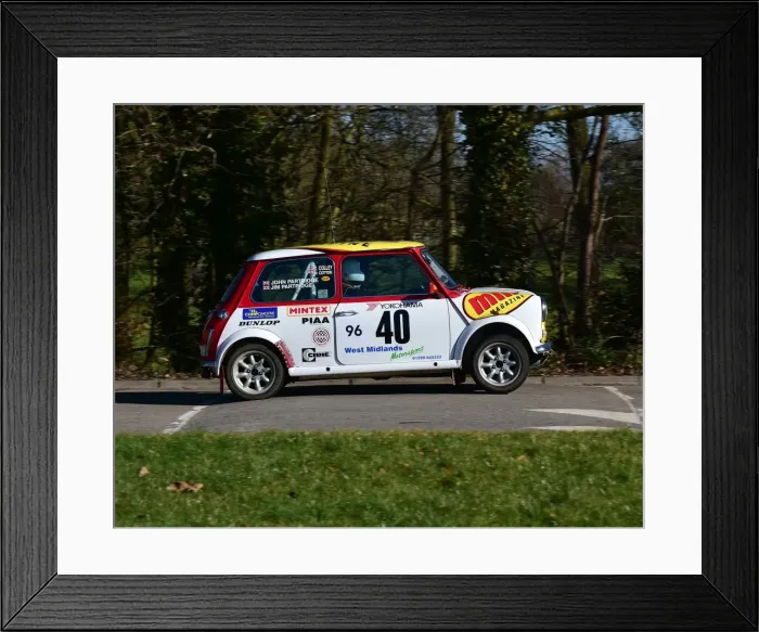 Framed Print : CM22 4904 Jim Partridge, Rover Mini GpA Framed Print : CM22 4904 Jim Partridge, Rover Mini GpA