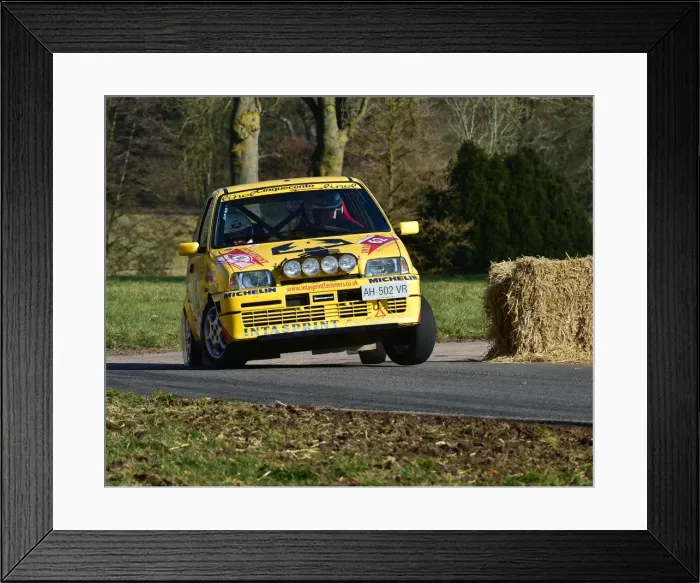 Framed Print : CM22 4760 Mark Barnes, Sophie Buckland, FIAT Abarth Cinquecento