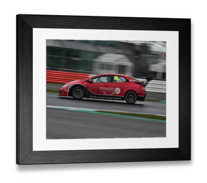 Framed Print : CM22 5630 Ollie Taylor, Honda Civic TCR Framed Print : CM22 5630 Ollie Taylor, Honda Civic TCR