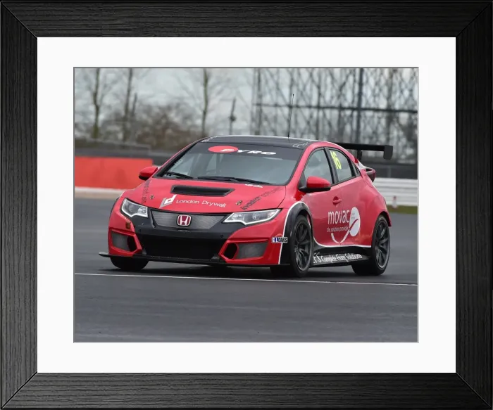 Framed Print : CM22 5508 Ollie Taylor, Honda Civic TCR Framed Print : CM22 5508 Ollie Taylor, Honda Civic TCR