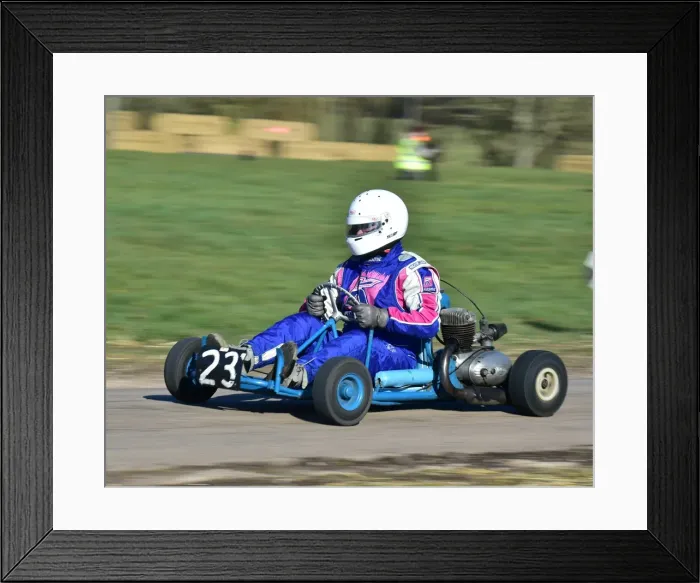 Framed Print : CM22 5032 Johnny Troughton, Aerokart-Villiers, 197cc Framed Print : CM22 5032 Johnny Troughton, Aerokart-Villiers, 197cc