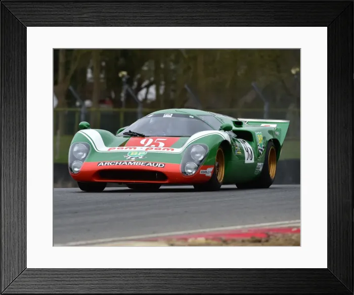 Framed Print : CM22 7588 Gary Culver, Lola T70 MK3B Framed Print : CM22 7588 Gary Culver, Lola T70 MK3B