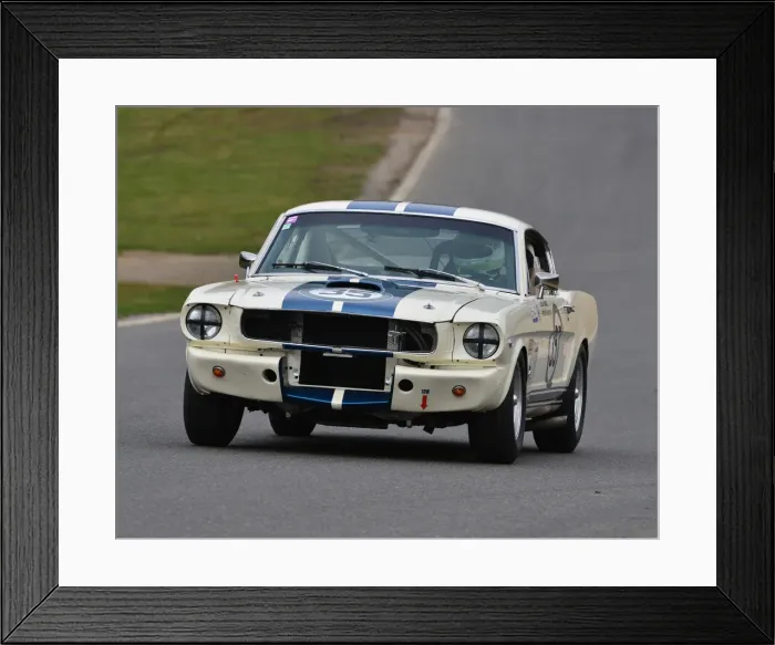 Framed Print : CJ7 1326 Kevin Hancock, Leigh Smart, Ford Mustang GT350