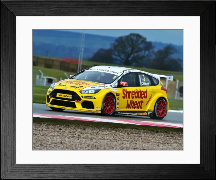Framed Print : CM22 8522 Tom Chilton, Ford Focus RS Framed Print : CM22 8522 Tom Chilton, Ford Focus RS