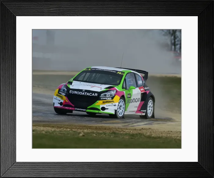 Framed Print : CM22 8243 Gregoire Demoustier, Peugeot 208 RX