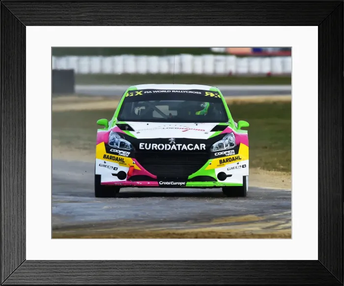Framed Print : CM22 8231 Gregoire Demoustier, Peugeot 208 RX Framed Print : CM22 8231 Gregoire Demoustier, Peugeot 208 RX