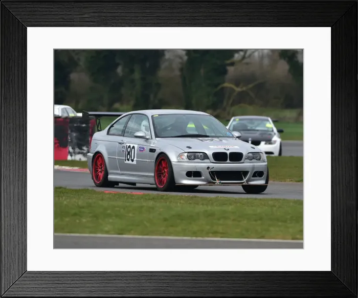 Framed Print : CM23 0557 Mike Watson, BMW M3 E46