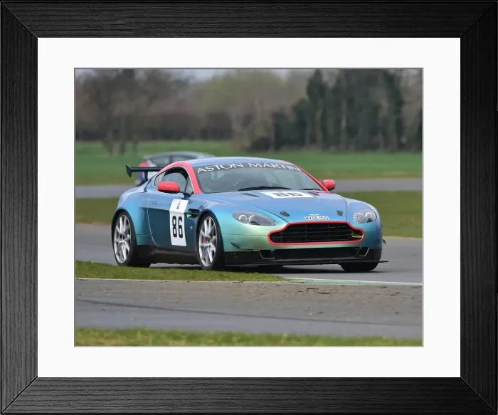 Framed Print : CM23 0594 Kevin Bird, Charles Hyde-Andrews-Bird, Aston Martin V8 Vantage
