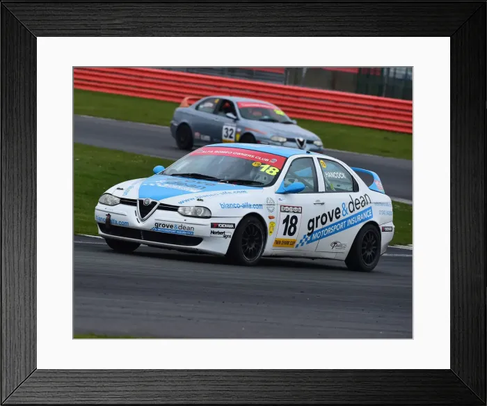 Framed Print : CM23 0182 Andy Hancock, Alfa Romeo 156 Framed Print : CM23 0182 Andy Hancock, Alfa Romeo 156