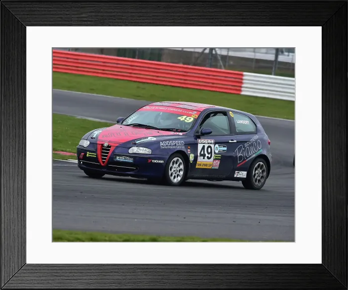 Framed Print : CM23 0180 Joshua Lambert, Alfa Romeo 147 Framed Print : CM23 0180 Joshua Lambert, Alfa Romeo 147