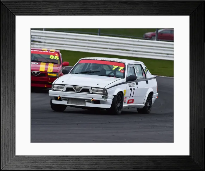 Framed Print : CM23 0173 Christopher Oxborough, Alfa Romeo 75 V6 Framed Print : CM23 0173 Christopher Oxborough, Alfa Romeo 75 V6