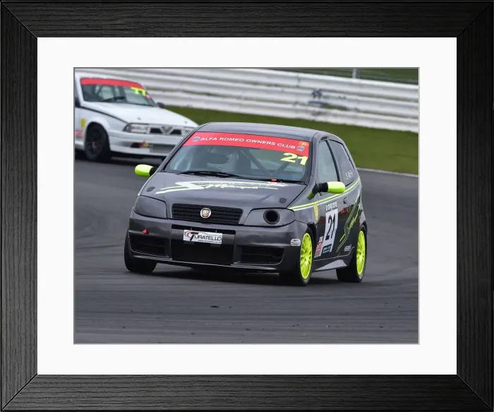 Framed Print : CM23 0172 Simon McFie, FIAT Punto Abarth