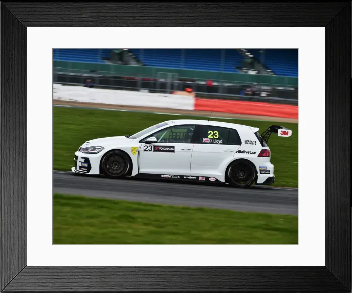 Framed Print : CM23 0080 Dan Lloyd, Volkswagen Golf GTi TCR