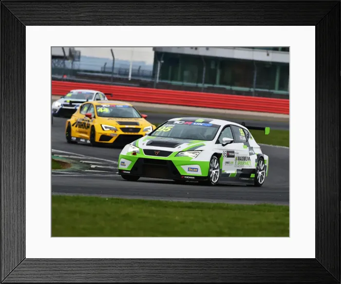 Framed Print : CM22 9955 Stewart Lines, Seat Cupra TCR Framed Print : CM22 9955 Stewart Lines, Seat Cupra TCR