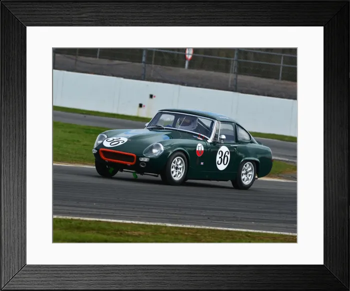 Framed Print : CJ7 1676 Brian Small, Ashley MG Midget Framed Print : CJ7 1676 Brian Small, Ashley MG Midget