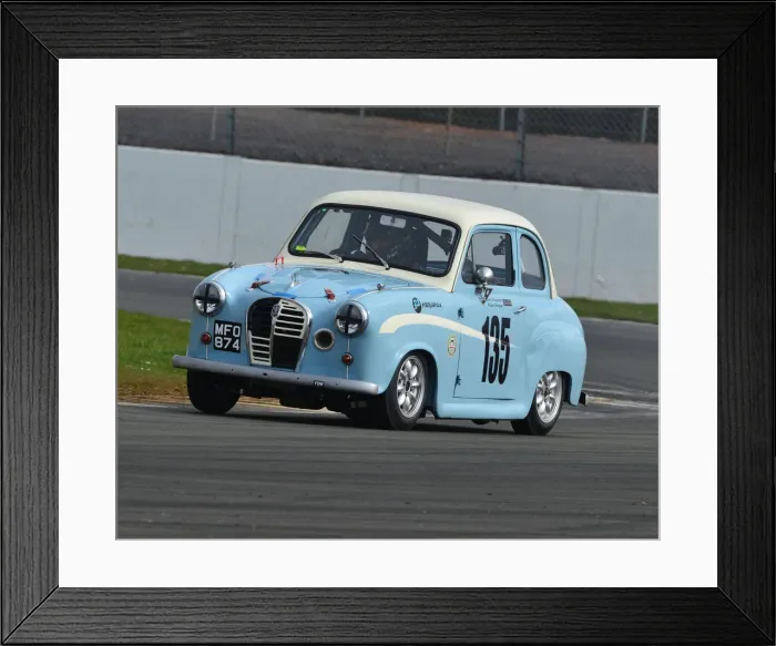Framed Print : CJ7 1671 Bruce Chapman, Austin A35 Academy