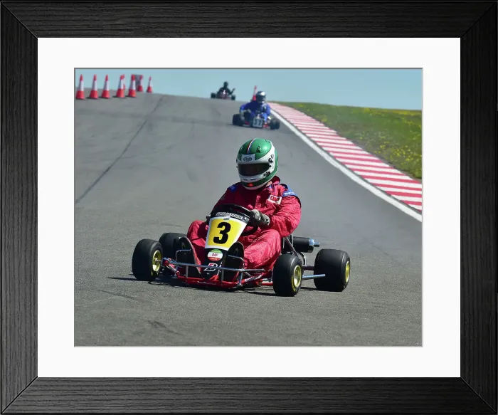 Framed Print : CM23 3835. BHKC, British Historic Kart Club, DHF 2018 Framed Print : CM23 3835. BHKC, British Historic Kart Club, DHF 2018