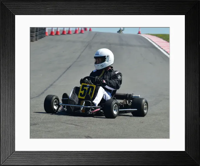 Framed Print : CM23 3839. BHKC, British Historic Kart Club, DHF 2018