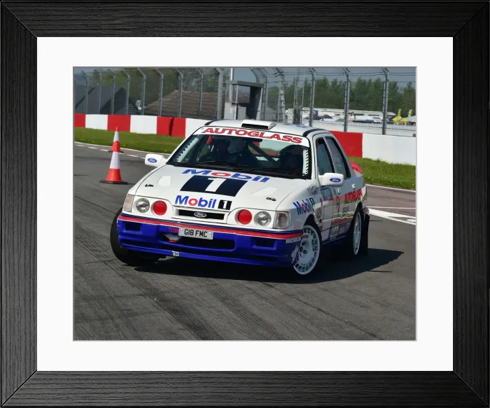 Framed Print : CM23 2108 Miki Biasion, Tiziano Siviero, Ford Sierra RS Cosworth