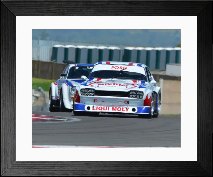 Framed Print : CJ7 2587 Ric Wood, Adam Morgan, Ford Capri Framed Print : CJ7 2587 Ric Wood, Adam Morgan, Ford Capri