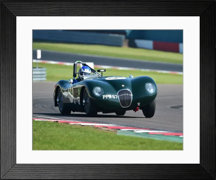 Framed Print : CM23 2575 John Brown, Malcolm Gammons, Jaguar C-Type Framed Print : CM23 2575 John Brown, Malcolm Gammons, Jaguar C-Type