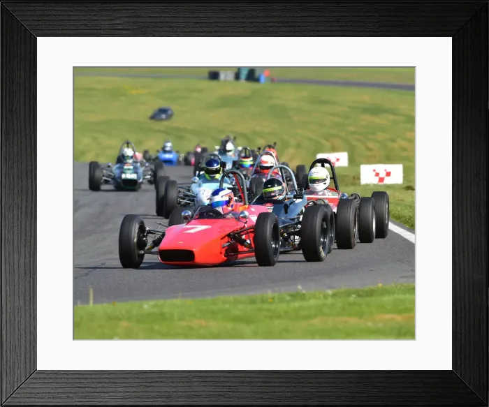 Framed Print : CM23 5482 Cameron Jackson, Lola T200, leading the pack Framed Print : CM23 5482 Cameron Jackson, Lola T200, leading the pack
