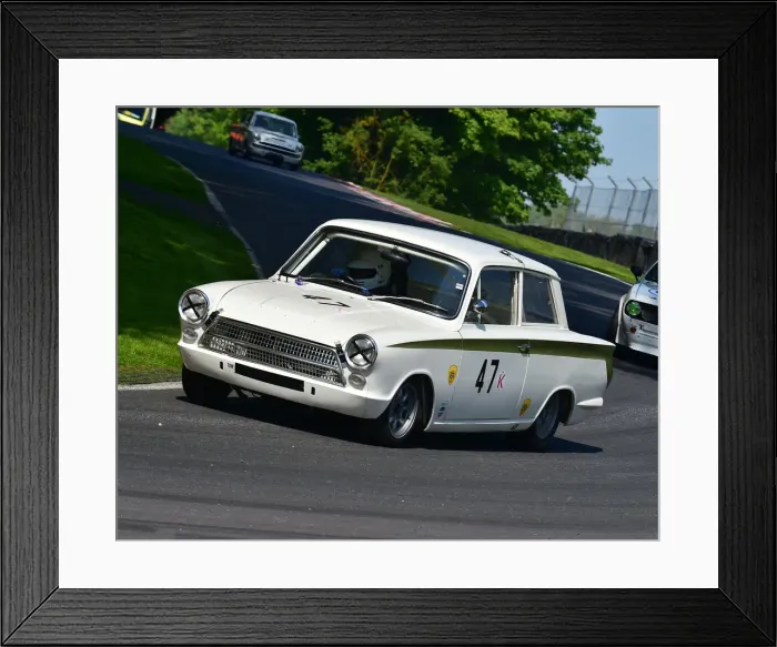 Framed Print : CM23 4201 Nigel Cox, Ford Lotus Cortina Framed Print : CM23 4201 Nigel Cox, Ford Lotus Cortina