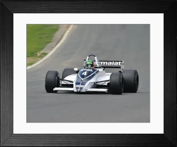 Framed Print : CM23 6554 Joaquin Folch-Rusinol, Brabham BT49 Framed Print : CM23 6554 Joaquin Folch-Rusinol, Brabham BT49