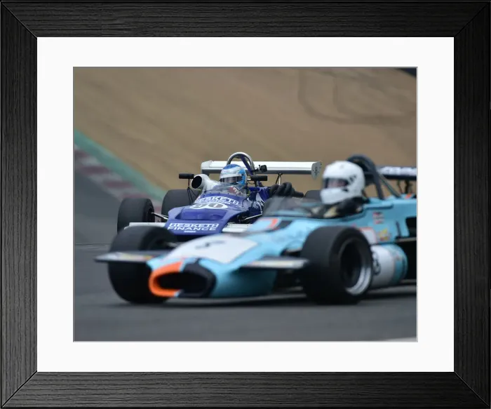Framed Print : CM23 6723 Klaus Bergs, Brabham BT36, Paul Bason, March 712 Framed Print : CM23 6723 Klaus Bergs, Brabham BT36, Paul Bason, March 712