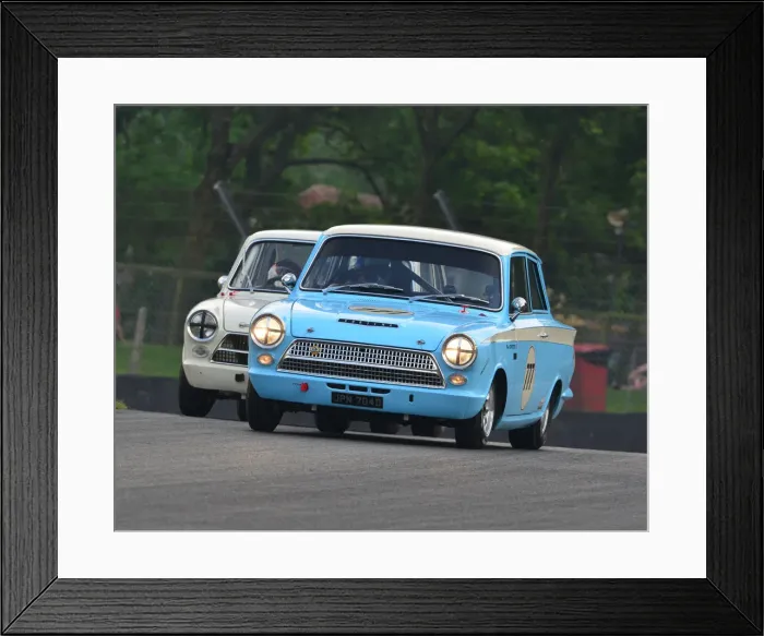 Framed Print : CJ7 3129 Mark Sumpter, Ford Lotus Cortina Framed Print : CJ7 3129 Mark Sumpter, Ford Lotus Cortina