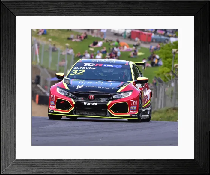 Framed Print : CM23 8113 Ollie Taylor, Honda Civic Type-R TCR Framed Print : CM23 8113 Ollie Taylor, Honda Civic Type-R TCR