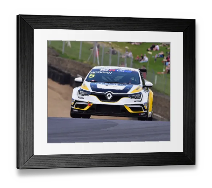 Framed Print : CM23 8121 Alex Morgan, Renault Megane TCR Framed Print : CM23 8121 Alex Morgan, Renault Megane TCR