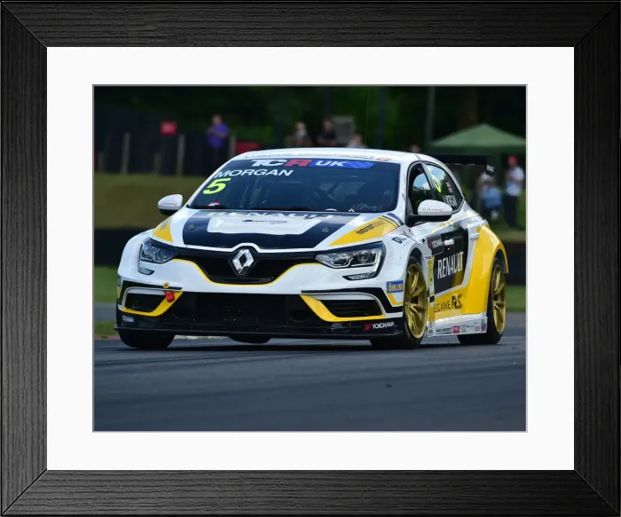 Framed Print : CM23 8495 Alex Morgan, Renault Megane TCR Framed Print : CM23 8495 Alex Morgan, Renault Megane TCR